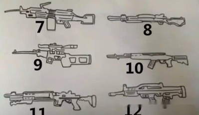 玩家刺激战场上头,画出所有枪械图,我赌十包辣条图4没人知道!