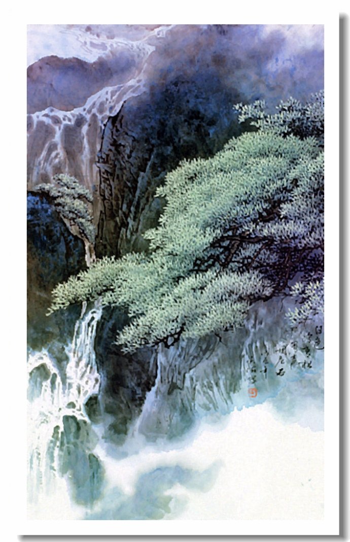 空灵飘逸中国画家王天佑山水画作品赏析