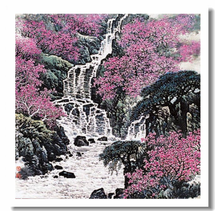 空灵飘逸中国画家王天佑山水画作品赏析