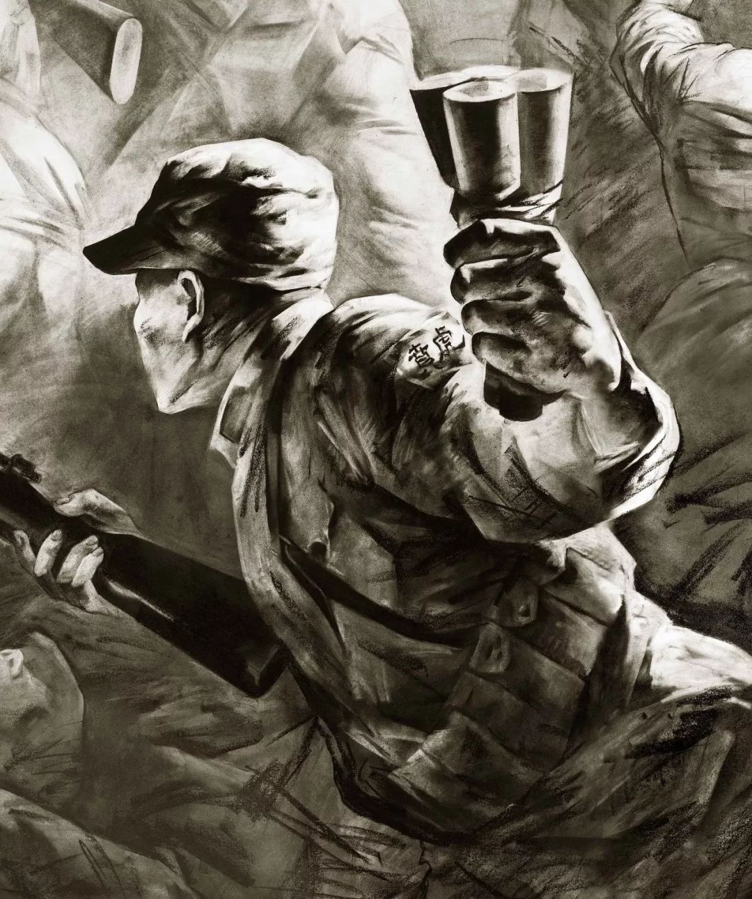 常德画墙壁画常德会战创作随笔第7期