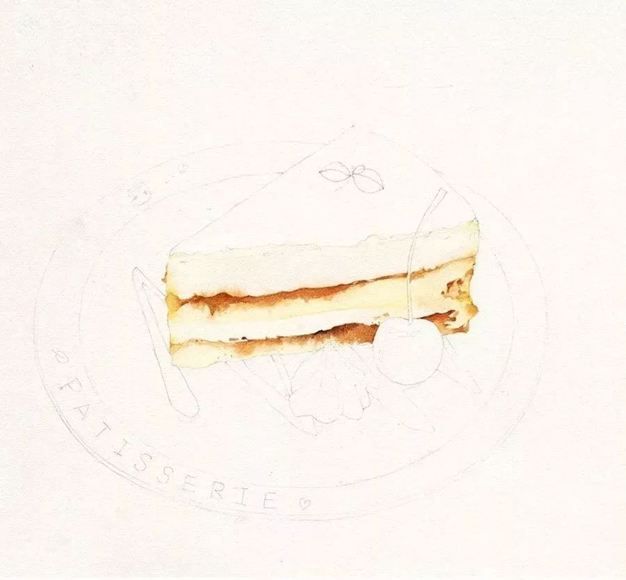 教程甜甜的奶油香教你画奶油小蛋糕