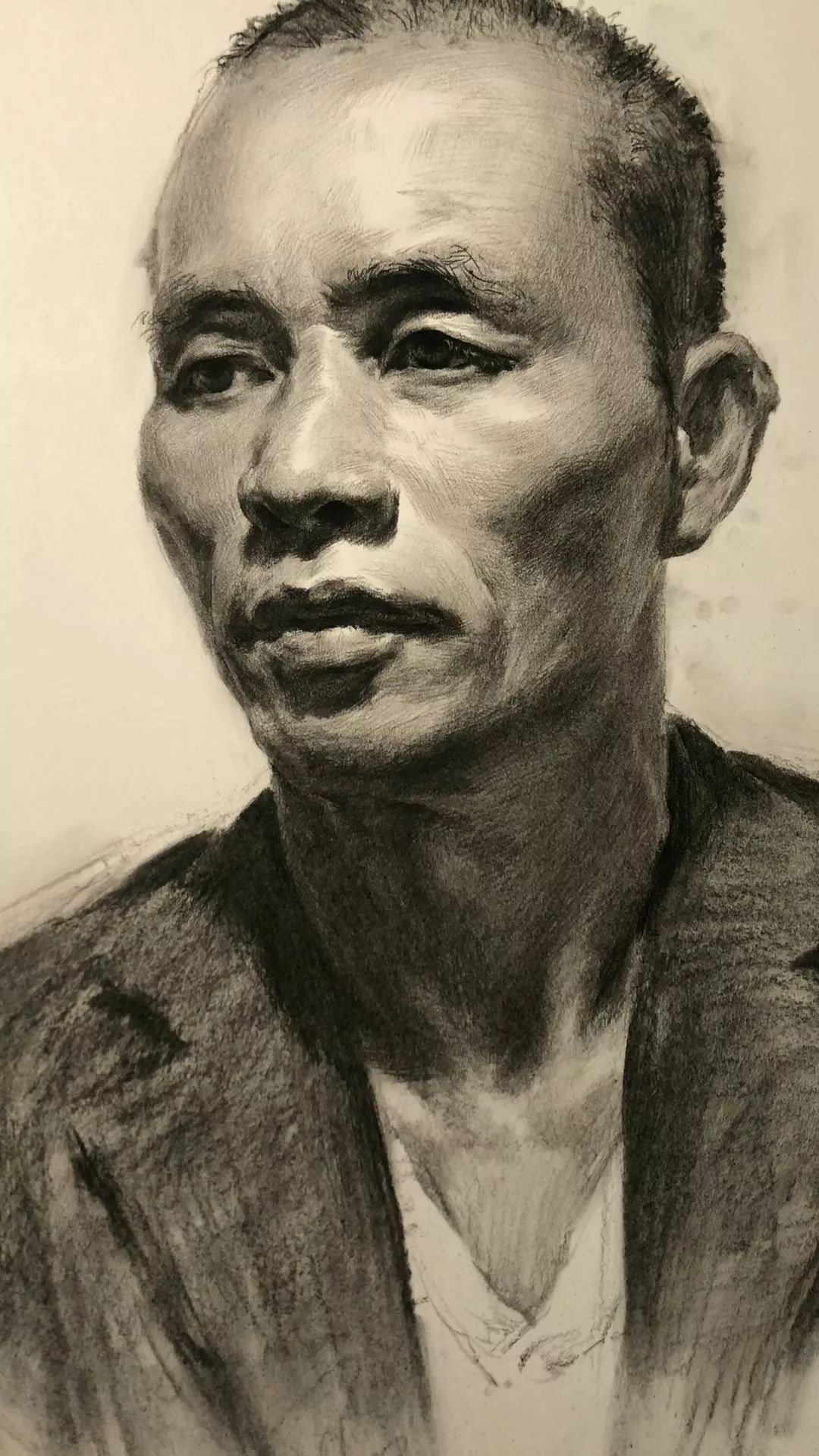 传奇绘画课堂回顾:第二三四集 朱传奇教你画男中年素描头像以及对于