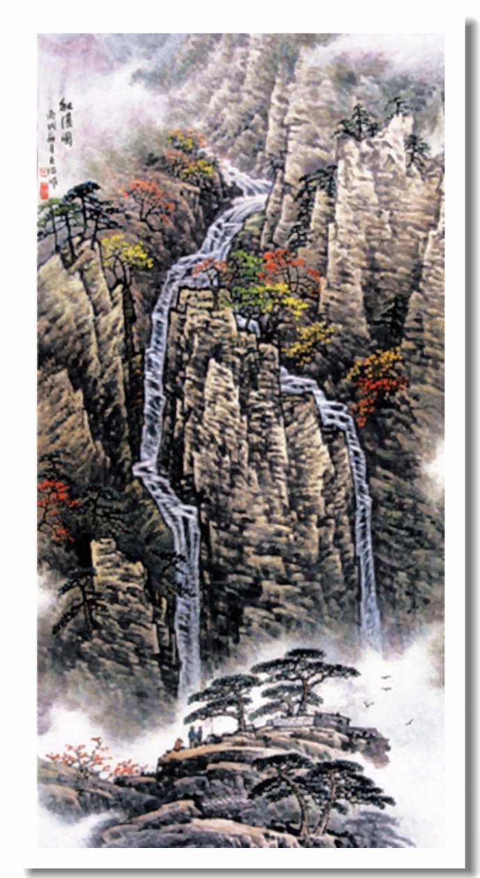 空灵飘逸中国画家王天佑山水画作品赏析