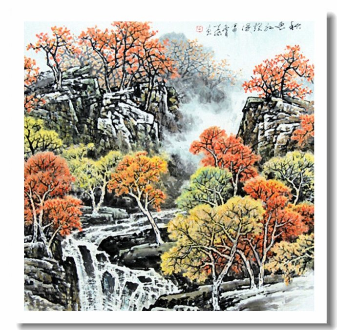 空灵飘逸--中国画家王天佑山水画作品赏析_河南