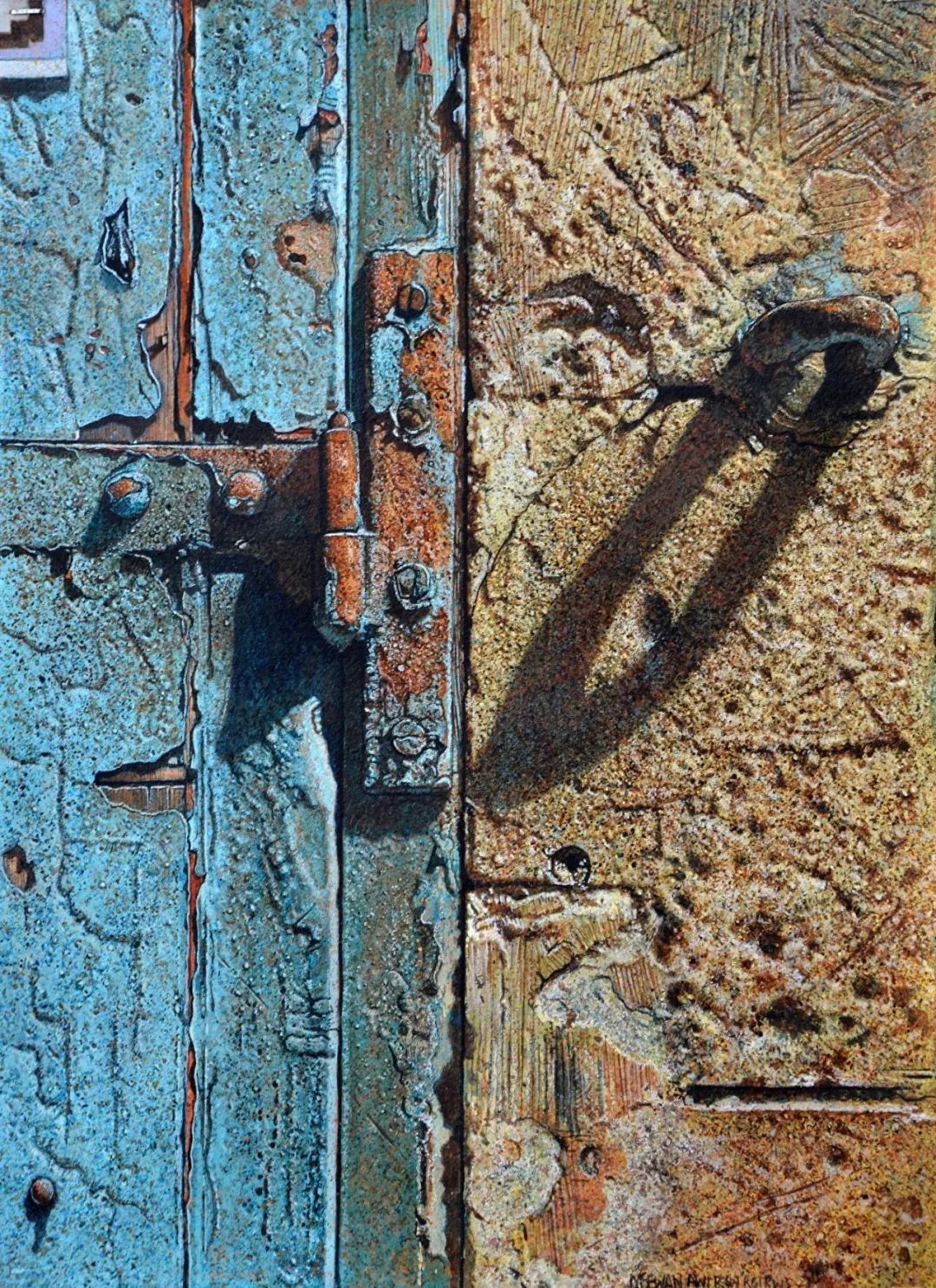 这么厚重的水彩还真是第一次见