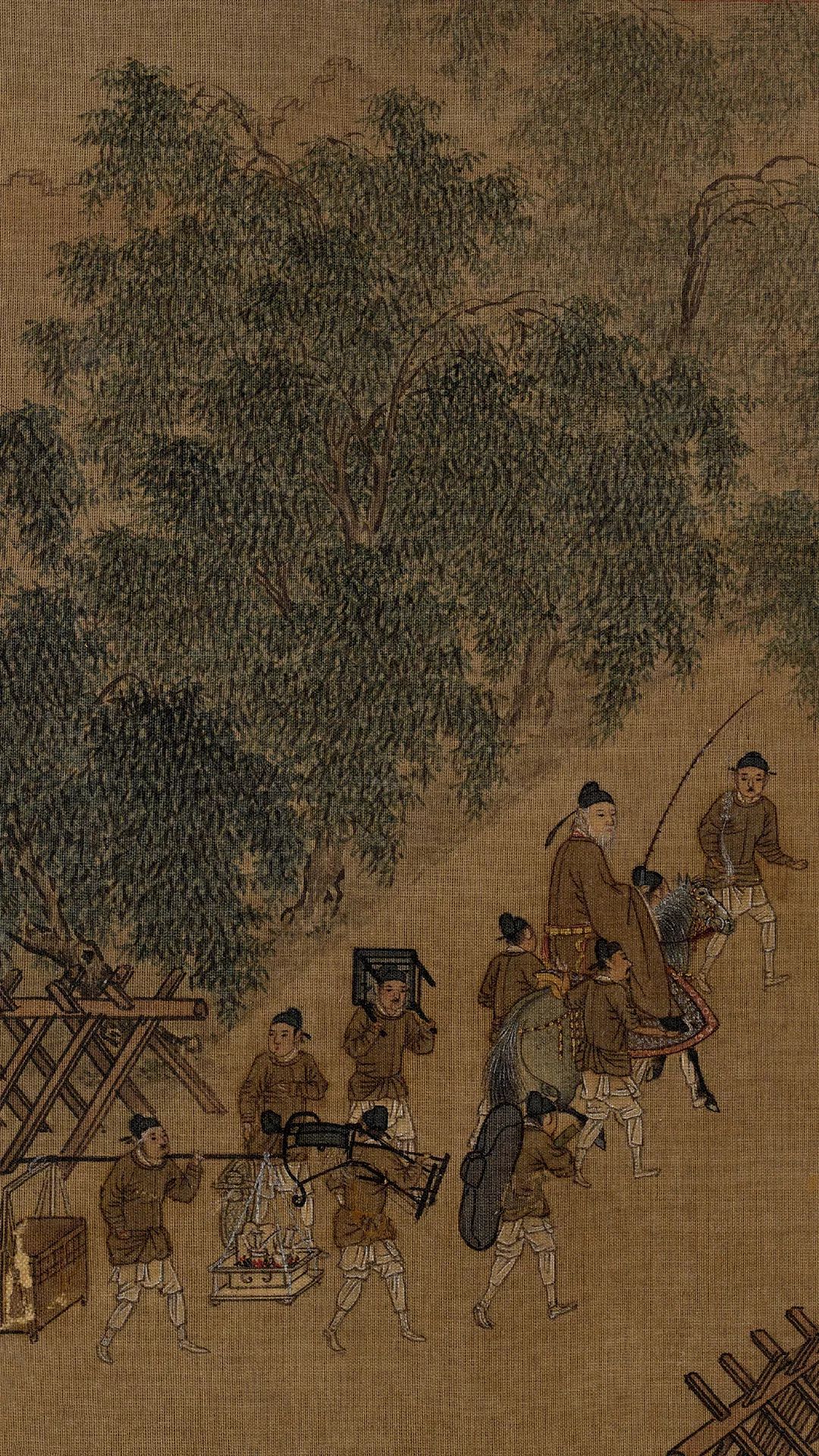 宋人春游晚归页(局部)