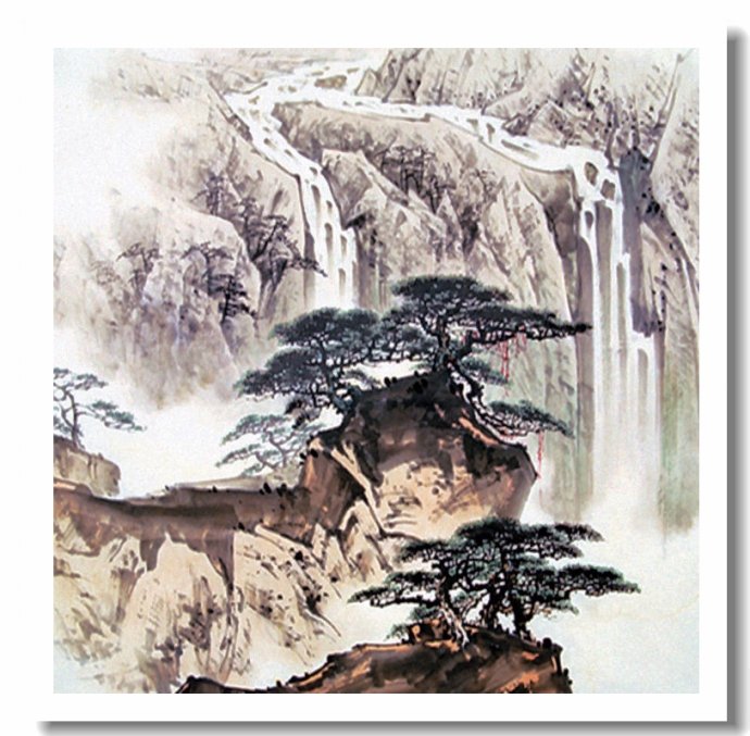 空灵飘逸中国画家王天佑山水画作品赏析