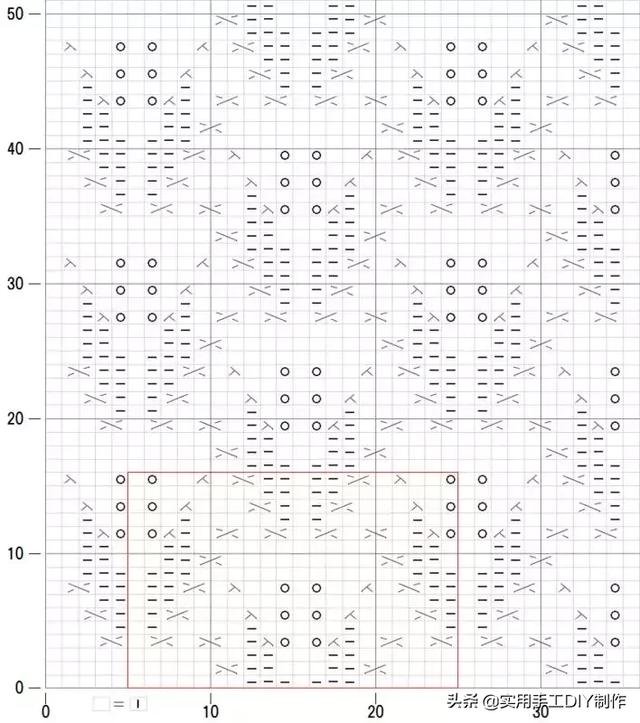 棒针图解46款镂空图案针织花样图解