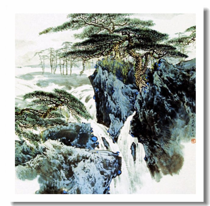 空灵飘逸中国画家王天佑山水画作品赏析