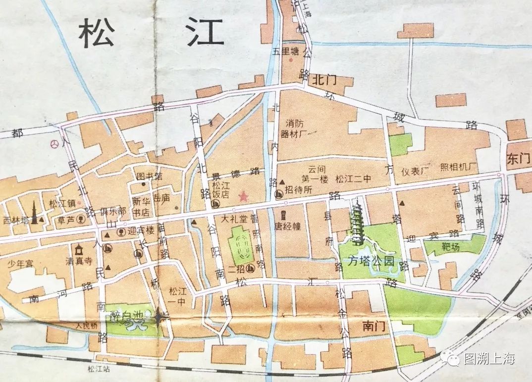 松江老城区地图图片