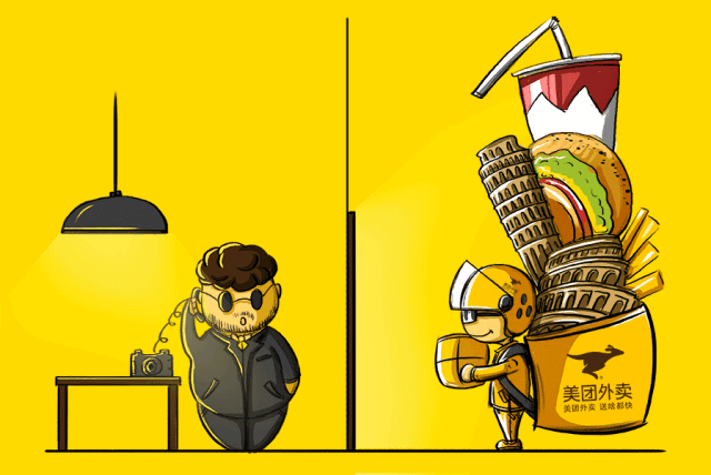 100年后-上美团外卖,100年前-可口可乐公司正式成立;社会发生着很大