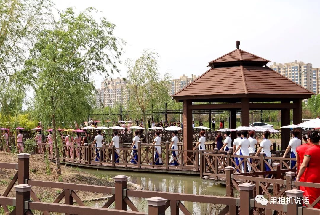 大型游园走秀惊艳盐山千童公园视频文字照片