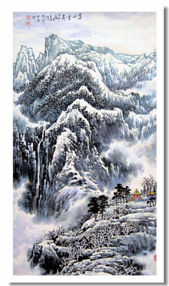 空灵飘逸中国画家王天佑山水画作品赏析