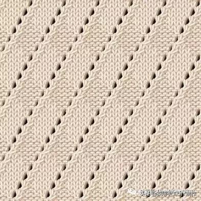 棒针图解46款镂空图案针织花样图解