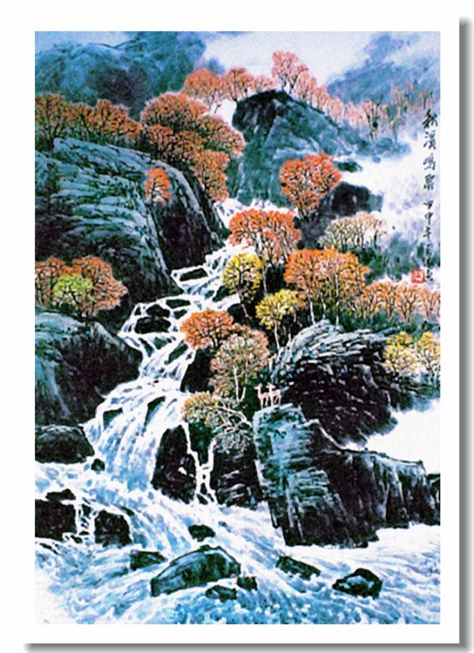 空灵飘逸中国画家王天佑山水画作品赏析