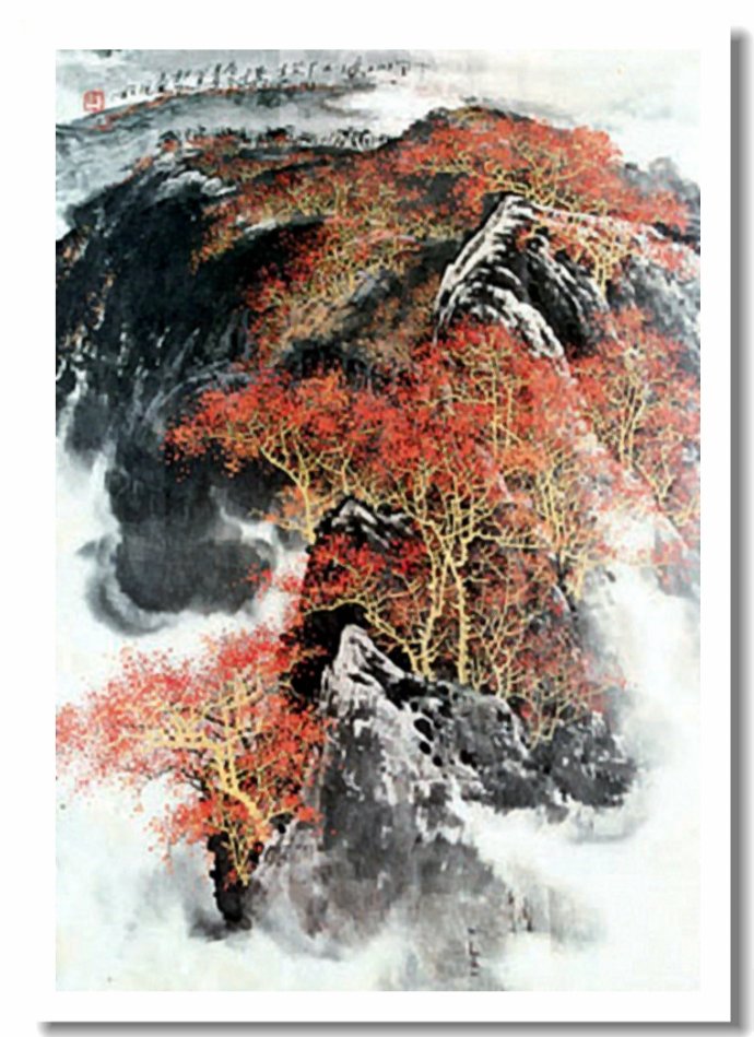 空灵飘逸中国画家王天佑山水画作品赏析