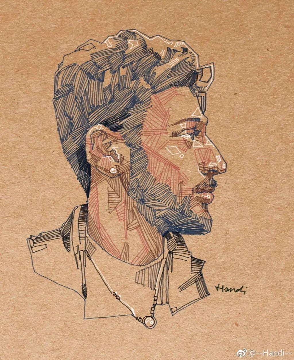 三位大神的线性素描让人望尘莫及