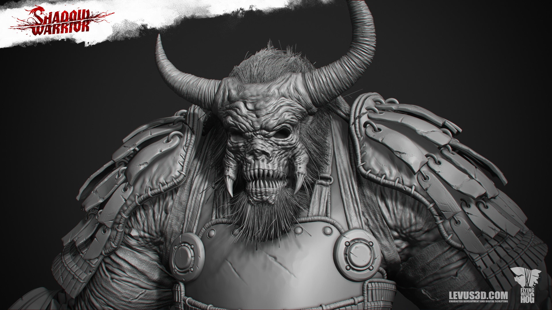 一组牛头怪3d渲染