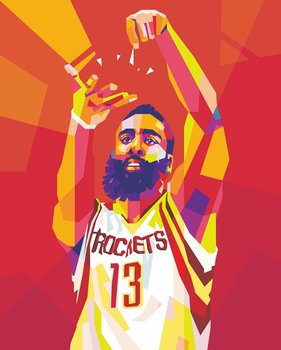 血灌瞳仁击退勇士!美媒炫酷海报致敬哈登