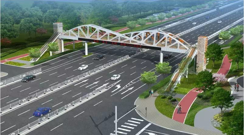 金马怡园小区过街天桥