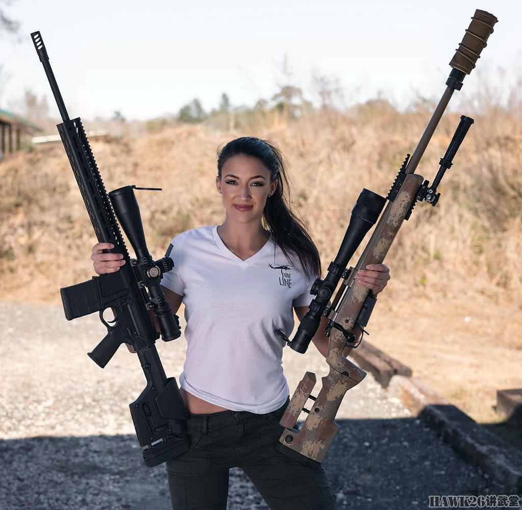 原创"退伍军人再就业榜样"劳伦·杨从驻阿富汗宪兵到枪械模特