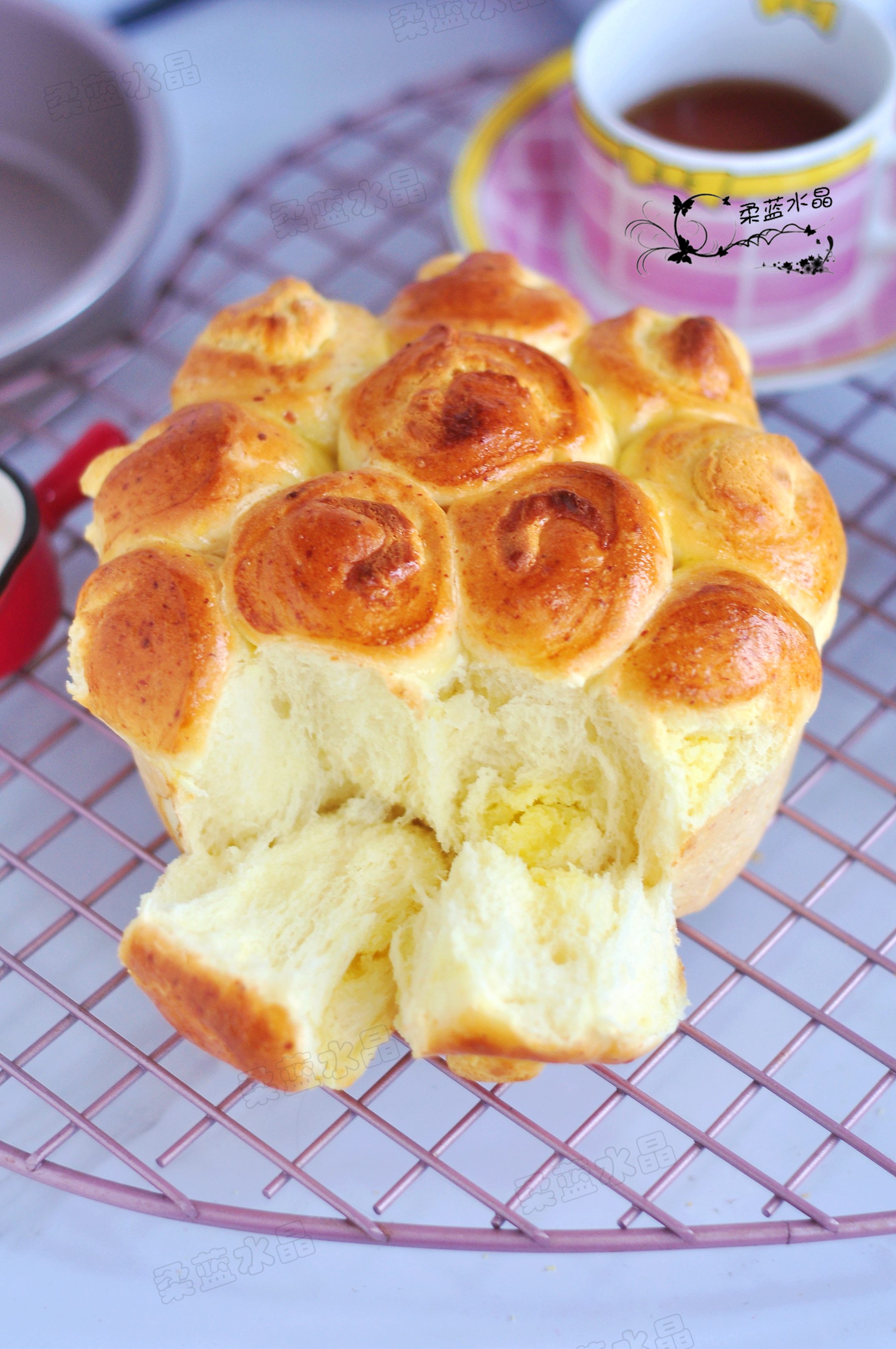 原创面粉比例改一改做出来的面包柔软如云朵加上奶酥馅好吃到爆