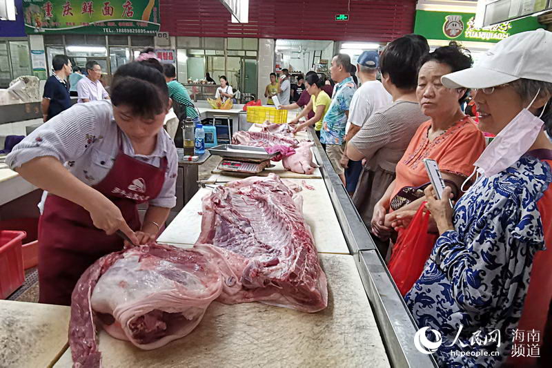 海口構建全鏈條保障體系 讓市民吃上放心豬肉