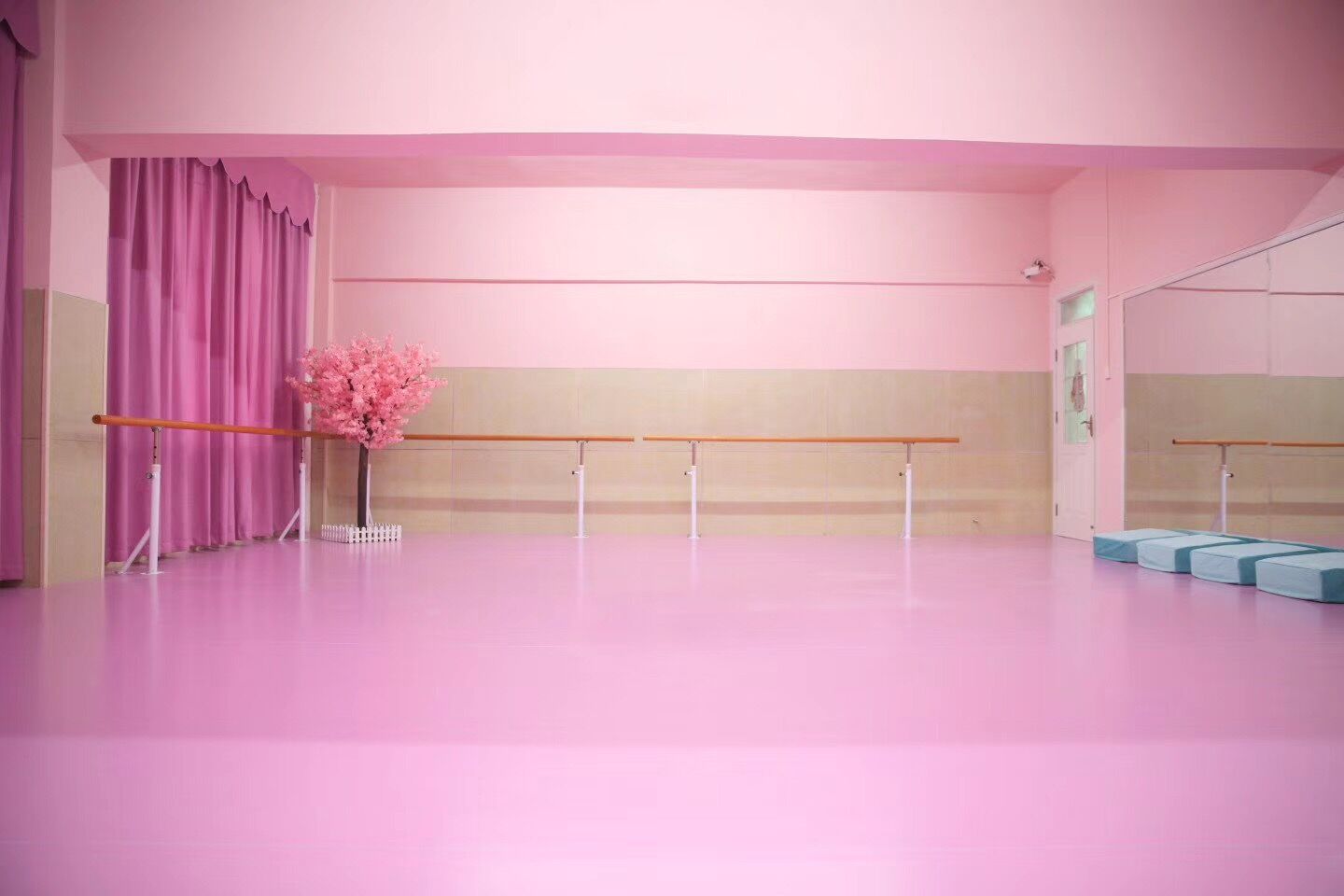 舞蹈房专用舞蹈地胶地垫室内专业pvc防滑环保教室培训少儿舞台练功房