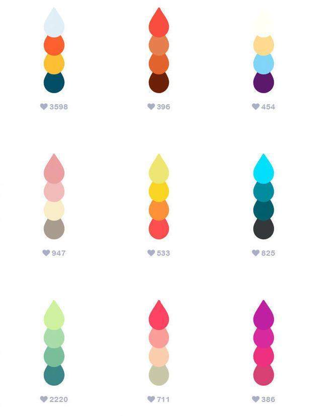 快点来收藏一下这些色卡办吧!