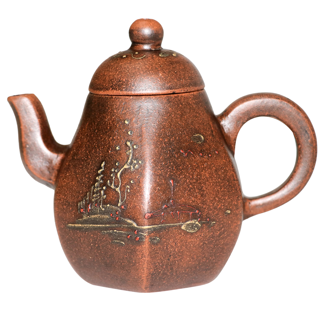 精品推荐———顾景舟六角梅花壶