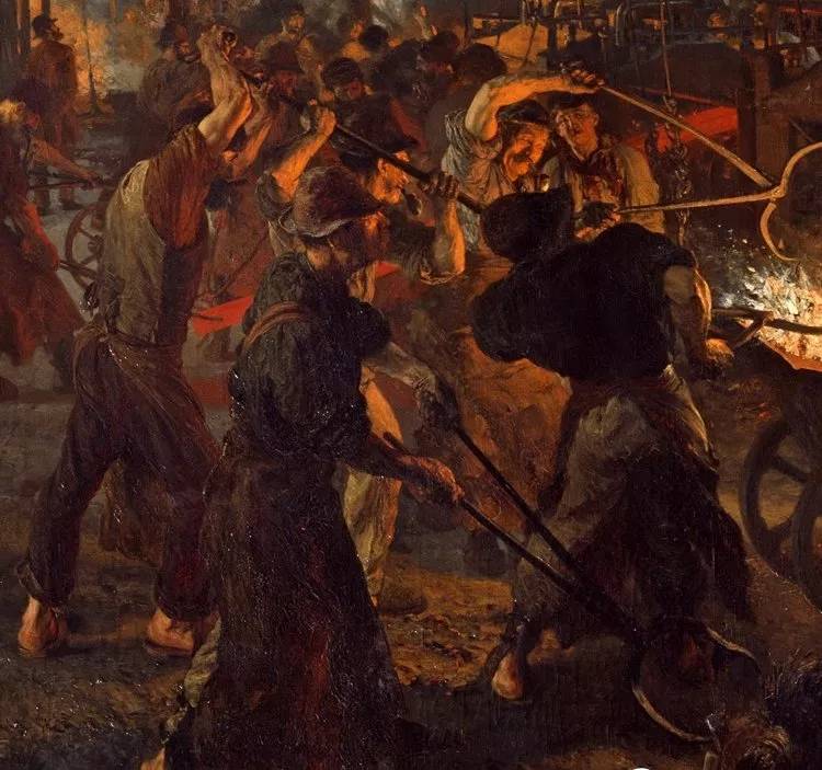 坚持绘画近70年的"狂热画家",为了创作在熔炉旁写生_门采尔