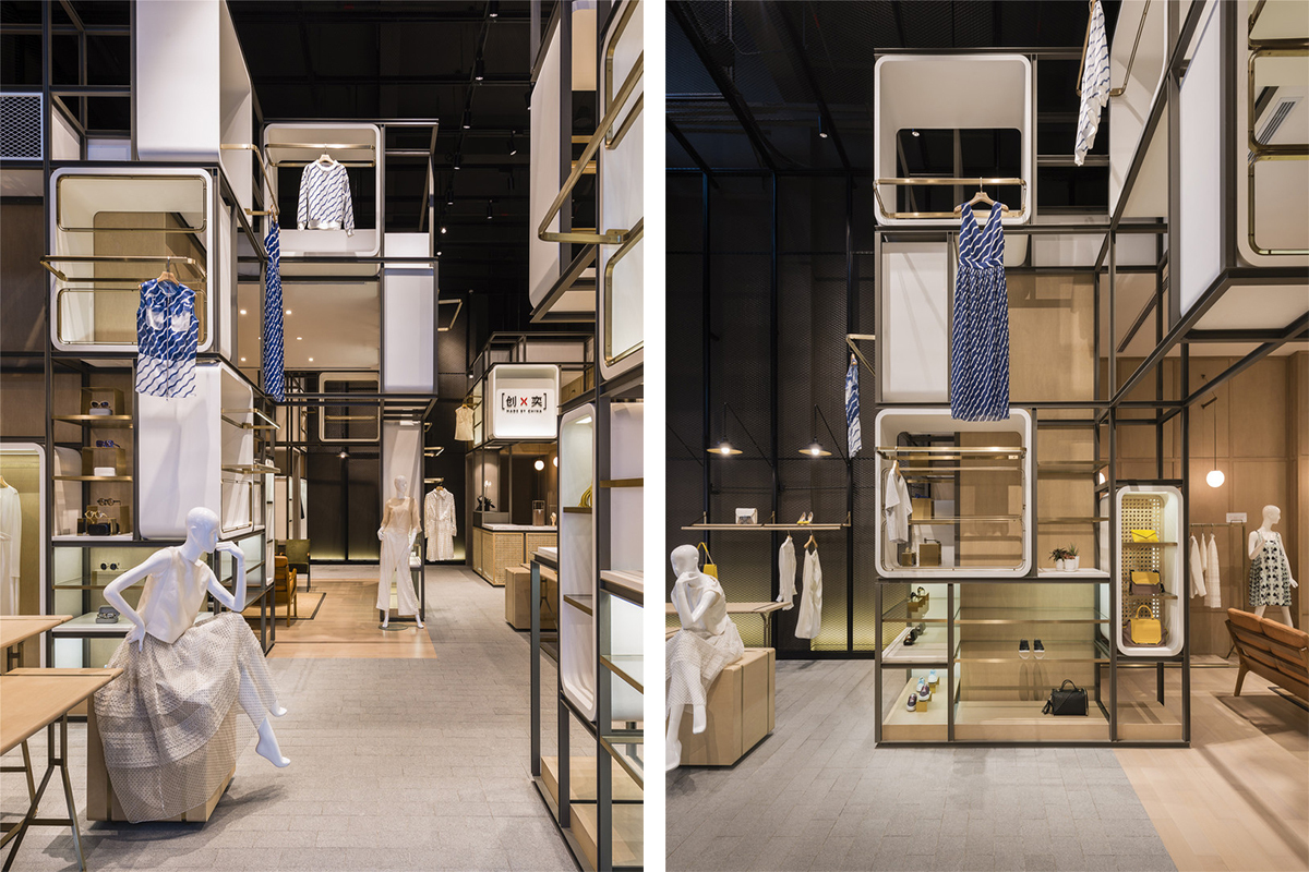 惊了这些融入时尚元素的服装店设计实在是养眼