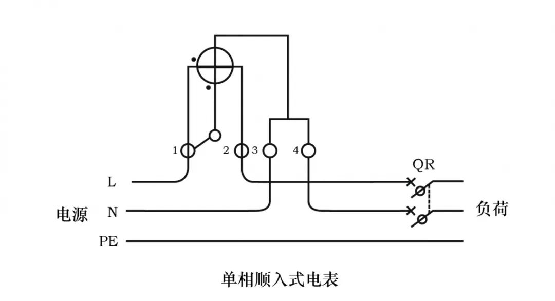 功率表接线图原理图片