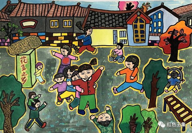 青春不息奋斗不止王集镇家乡风采绘画比赛优秀作品展