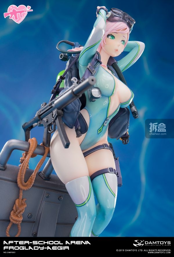 damtoys课后战场系列第三弹蛙娘艾吉尔17雕像