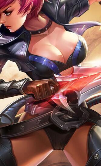 荆轲皮肤暗夜猫娘和谐前,注意看胸部及臀部.