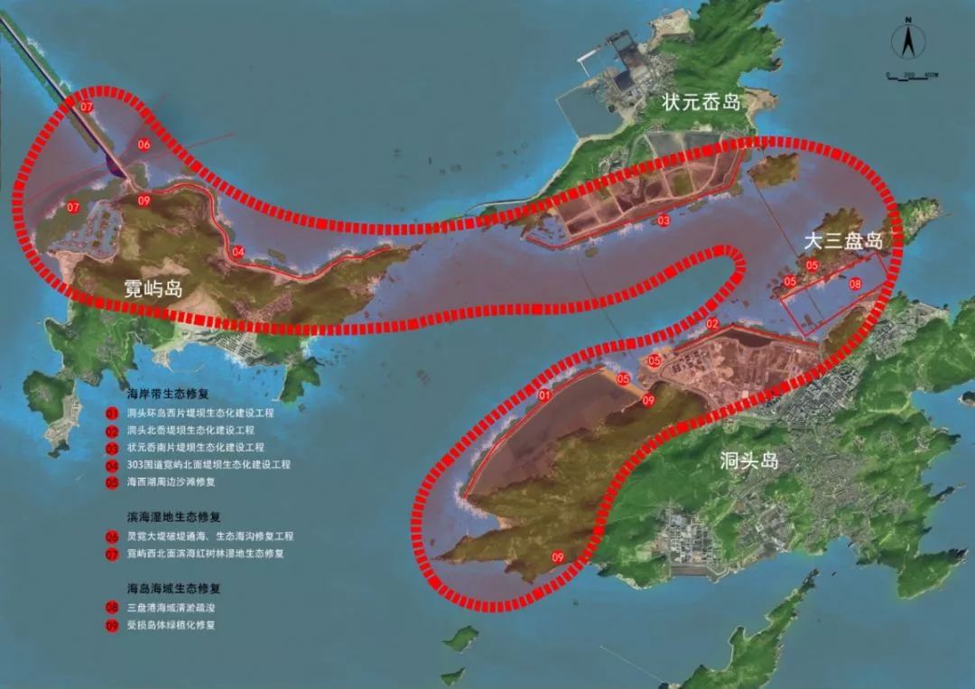 2019年温州市洞头区蓝色海湾整治项目主要实施海岸带,滨海湿地和海岛