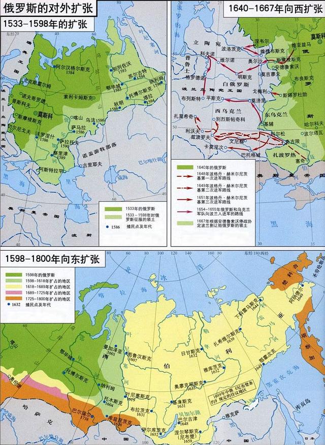 伊凡四世领土扩张地图图片