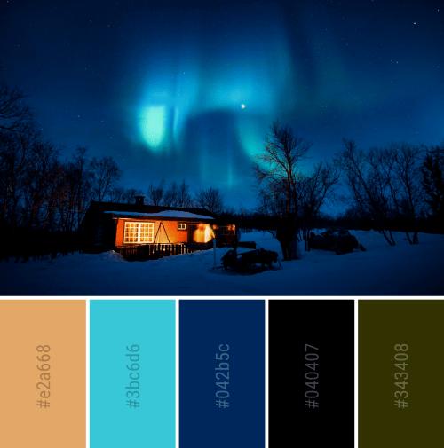 一组实用配色方案!绝美夜空版