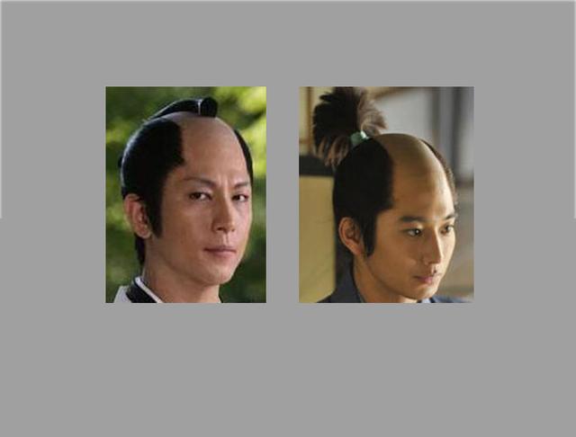 日本武士的发型怪异,中前部分秃头,只有两边或者中间有头发,这也就是