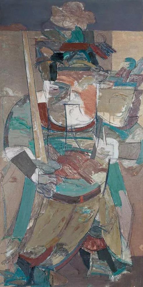 顾黎明意写门神用笔触表达时间和岁月的痕迹150幅