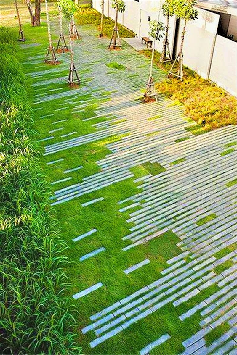 植草铺装那些让人心动的细节