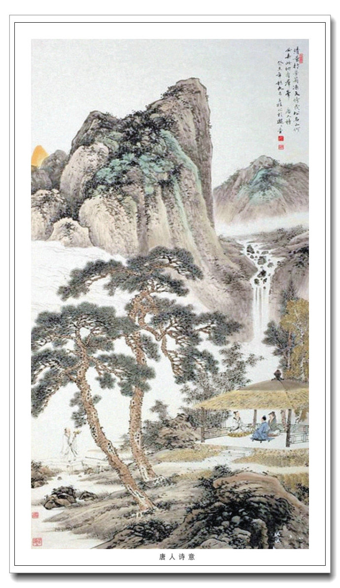 古典清新中国画家李子牧古代人物画作品赏析