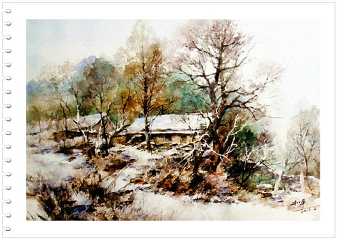 崂山春色 -- 中国画家苏和平水彩画作品赏析