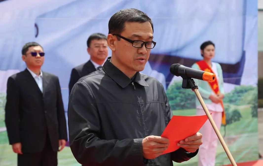 64排ct开机仪式,汪清县人民政府副县长桑宏韬,县卫健局党组书记局长姜