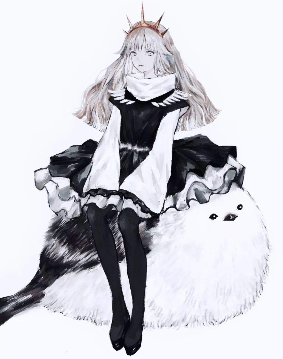 画师描绘令人心动的二次元少女插画充满忧郁的贵族气质