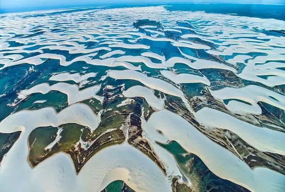 太美了巴西仙境千湖沙漠有生之年一定要去看看