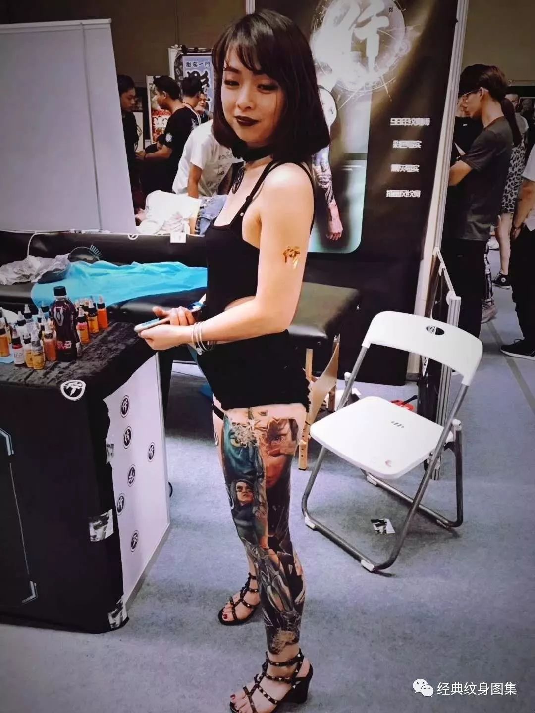 廊坊国际纹身展女图片