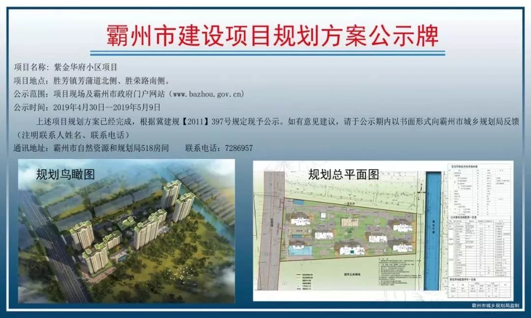 胜芳新建两个小区,公示啦!快看是哪?