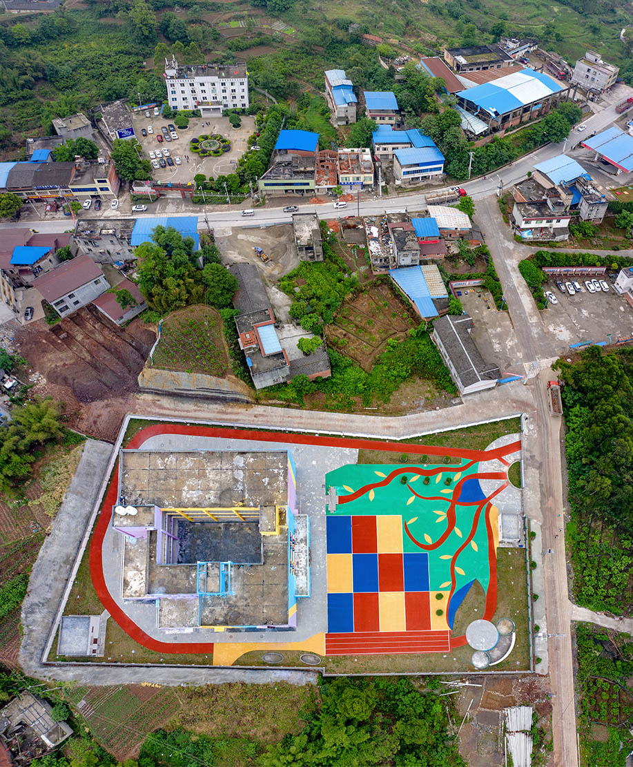 航拍仁寿禾加镇春意盎然美如画